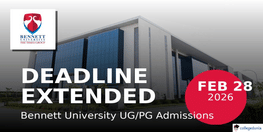 Bennett University Greater Noida Early Application Deadline Extended Again Till Feb 28